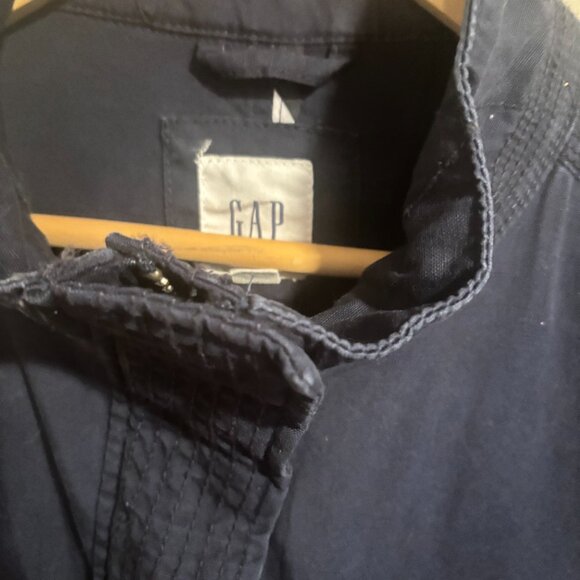 GAP NAVY LONG UTILITY FIELD JACKET WOMEN COAT SIZE Medium - Picture 8 of 16
